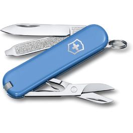 Мультитул Victorinox Classic SD: Швейцарський ніж, 7 функцій, з файлом для нігтів (Summer Rain)