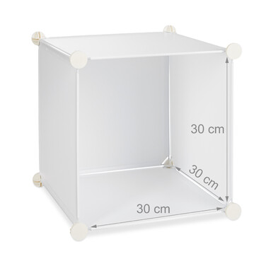 Relaxdays 15-Compartment Plastic Storage Shelf
