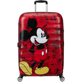 Чемодан American Tourister Wavebreaker Disney FL Spinner L, 77 см, 96 л, червоний (Mickey Comics)