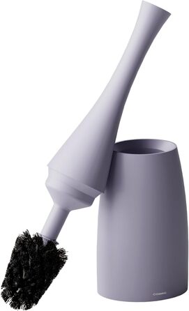 Мінімалістична щітка для унітазу Cosmic Saku в скандинавському стилі з пластику та смоли. Тримач для щітки для унітазу, матовий (фіолетовий)