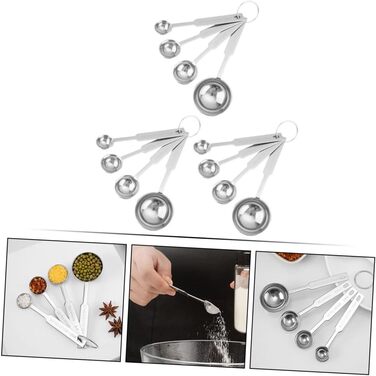 36-Piece Measuring Spoon Set with Graduated Measuring Spoons, Measuring Spoon Set for Liquids, Measuring Cups for Baking, Teaspoon Measuring Spoons, Stackable Measuring Spoon Set