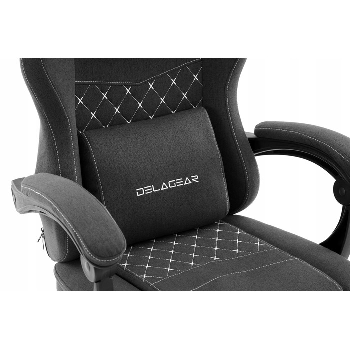 Ігрове крісло DELAGEAR G 300, чорне, тканинне