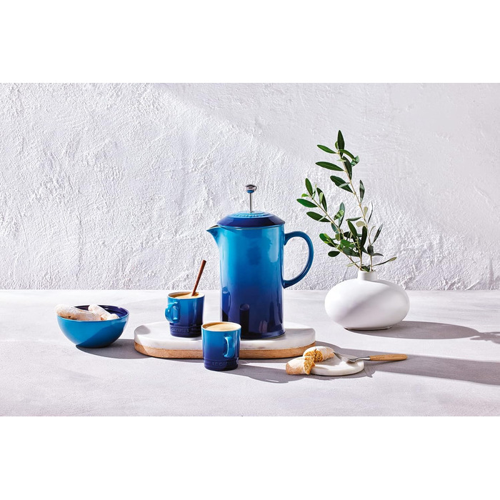Френч-прес Le Creuset з кам'яної кераміки, 1 л, блакитний Azure