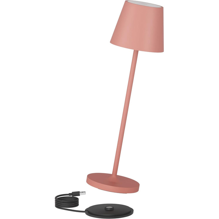 LED настільна лампа K-Bright з димуванням, акумуляторна, для дому та вулиці | Тепле світло | USB-зарядка | 1 шт. (Помаранчевий)