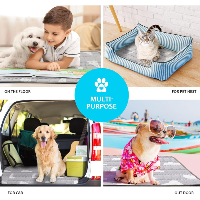 Кühlmatte для собак NIBESSER - Самоохолоджуюча килимок для собак та котів, 110x80 см, XL