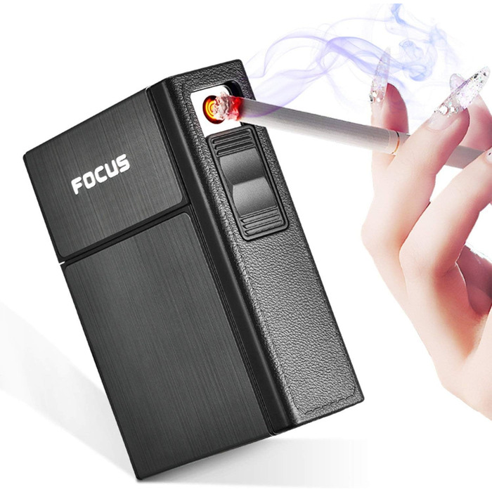 Алюмінієве 2-в-1 етикетниця з запальничкою, електронна, елегантний дизайн