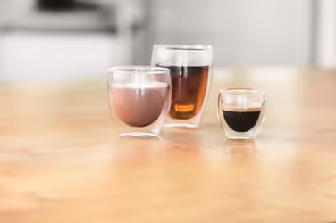 Bodum 4557-10-12 Pavina Glass Set, Double-Walled, Insulated, 6 Pieces (1 Pack), Transparent