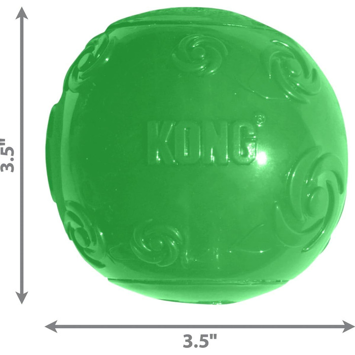 Іграшка для собак KONG Squeezz Ball, середній розмір, 6,3 см, 3 шт.