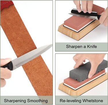 Набір для заточування ножів Youyijia 9-в-1 з алмазними точками 400/1000 та 3000/8000 гріт, професійний, з кутовою направляючою та бамбуковим основанням