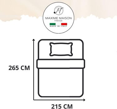 Плед для ліжка 240x260 см, двосторонній дизайн, осінь/весна (100 г/м²), стеганий, з м'якої мікрофібри, Made in Italy (білий)