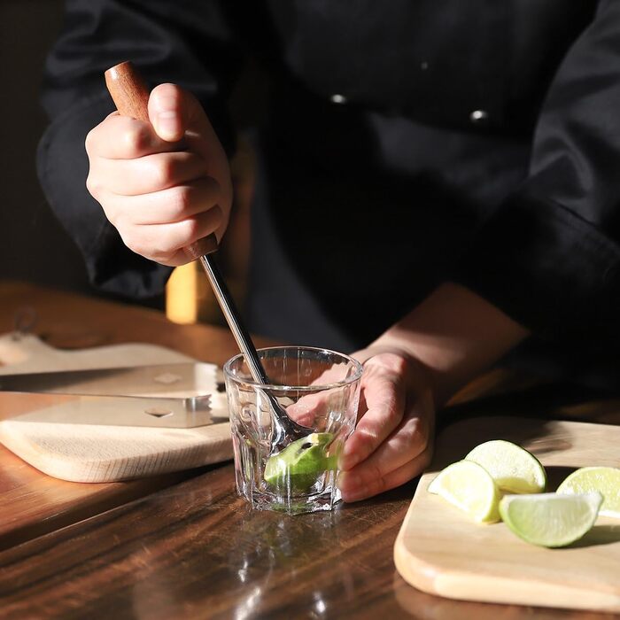 Набір для коктейлів з підставкою: професійний набір бармена для приготування коктейлів (7 предметів)