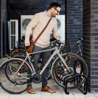 Relaxdays Bicycle Stand for 3 Bikes
