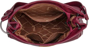 Сумка жіноча Wrangler Hobo з екошкіри, верхня ручка, крос-боді (Western Burgundy)