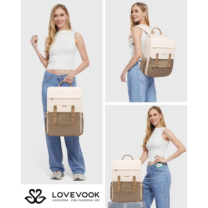 LOVEVOOK Рюкзак жіночий, для ноутбука 15.6