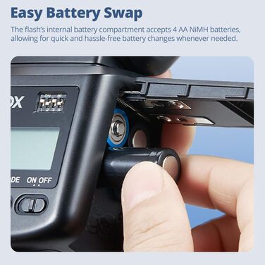 Спалах для камери Godox TT520 III з бездротовим передавачем, GN33, 433MHz, S1/S2 режими, 8 рівнів потужності, сумісний з Canon, Nikon, Pentax, Olympus, Fujifilm, Panasonic