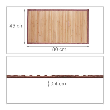 Relaxdays Bamboo Mat Natural