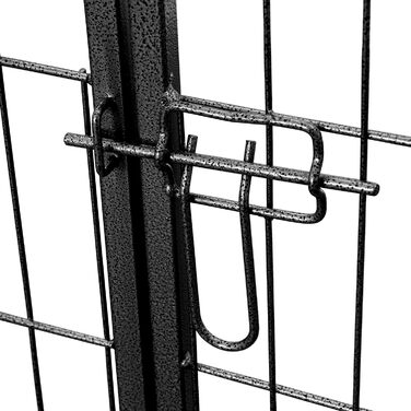 Zelsius: Вольєр для цуценят Rocky зі сталі, сірий | 80 x 60 см | Навчальний загін для собак, котів, кроликів