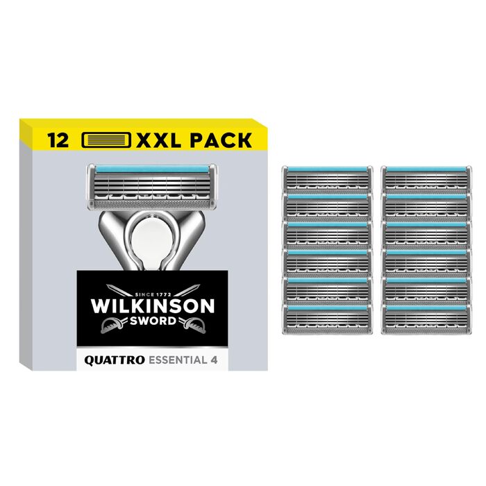 Бритвенные кассеты Wilkinson Sword Quattro Titanium для мужской бритвы, 8 шт