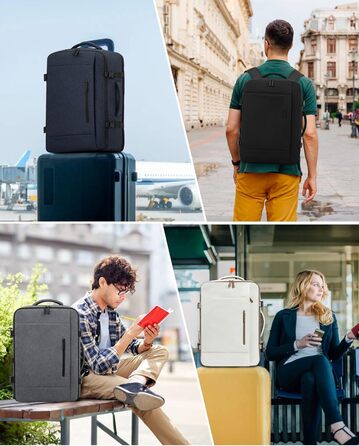 LOVEVOOK Рюкзак-валіза для ручної поклажі, 40L, для ноутбука 17,3
