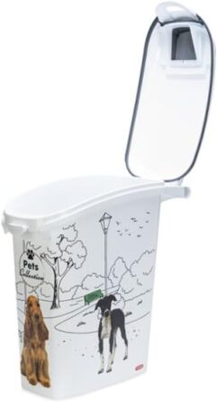 Curver PetLife Контейнер для корму 10 кг / 23Л, сухий корм для собак, 23,5x49,7x50,30 см