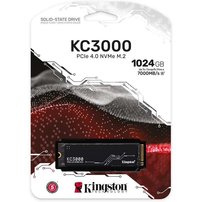 SSD Kingston KC3000 2TB PCIe 4.0 NVMe M.2 - Швидкий накопичувач для ПК та ноутбуків