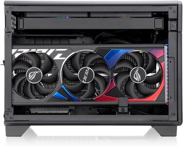 Корпус Thermaltake TR100 Black Mini-ITX SFF: 18.4L, Dual-Chamber, PCIe 4.0, підтримка AIO 280mm, тиха система охолодження