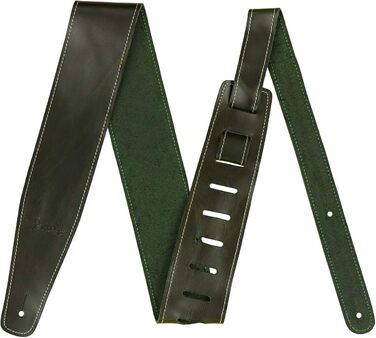Гітарний ремінь Fender Broken-In Leather - Зелений, 2.5 фути