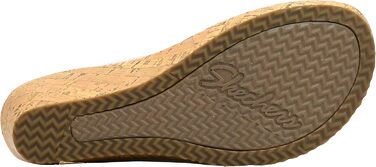 Skechers Beverlee - Бежеві кеди-платформа жіночі (40 EU, Natural Nat)