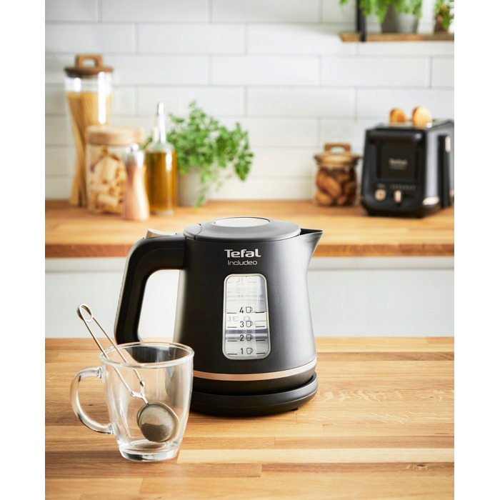 Електричний чайник Tefal KI533811, 2400 Вт, 1 л, чорний