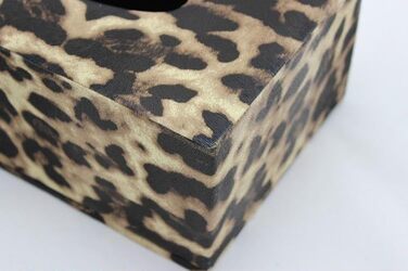 Tissue Box, Leopard Print Tissue Box, European Silk Paper Box, Tissue Storage Box, Desk Box