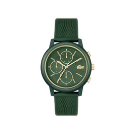 Годинник чоловічий Lacoste 12.12 Move кварцовий силіконовий блакитний/зелений/чорний
