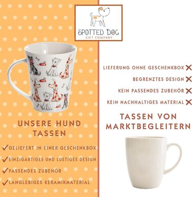 Coffee mug with dog motifs - ceramic coffee cup - gift for dog lovers and dog owners