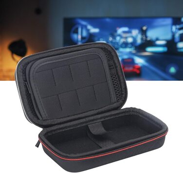 Carry Case for 3DS 2DS XL, Hard Shell Carry Case for 2DS XL, Portable Nylon Game Console, Hard Protective Case, Travel Bag with Game Cartridge Slots, Black