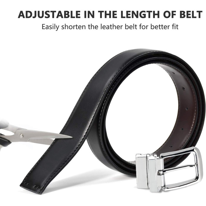 Чоловічі ремені 2 шт. Змінні, шкіряні, з натуральної шкіри крокодила, чорний та коричневий, 40-42 розмір