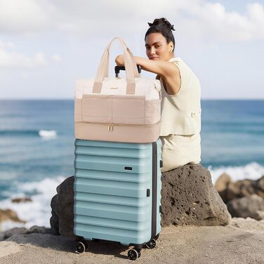 LOVEVOOK Сумка-мішок для подорожей жіноча, дорожня сумка, сумка для пологового будинку, спортивна сумка, 52x38x25 см, 50 л