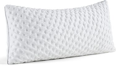 BedStory Memory Foam Pillow, Adjustable Height Pillow 40x80, Shredded Memory Foam Pillow, Öko-Tex Certified Neck Support Pillow for Back and Side Sleepers, Washable Cover 1-Piece Set 40x80