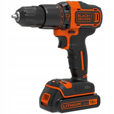 Акумуляторний шурупокрут Black+Decker 18 В BDCHD18K1B2