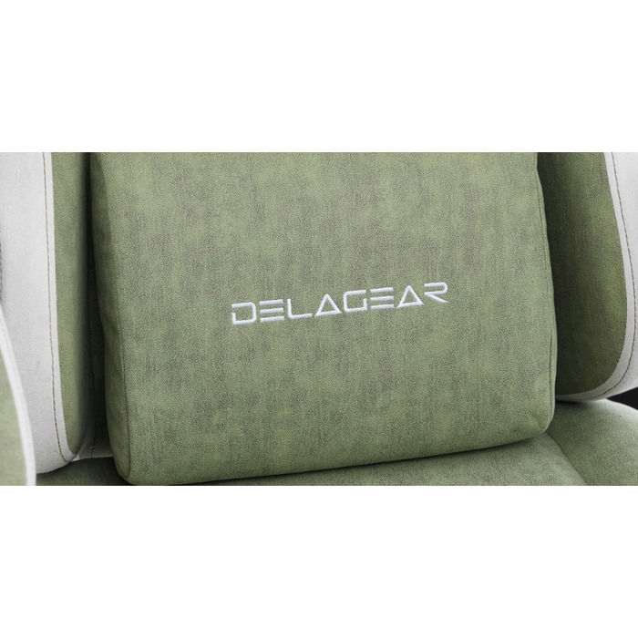 Ігрове крісло Delagear G 325, зелене, оббивка з тканини