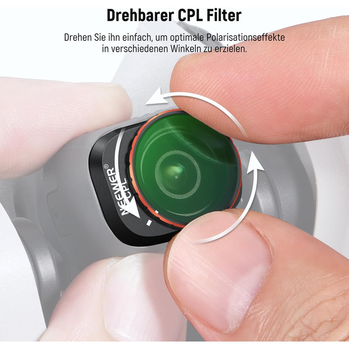 Набір фільтрів NEEWER ND&CPL для DJI Mini 4 Pro: 6 шт. (ND8, ND16, ND32, ND64, ND128, CPL)