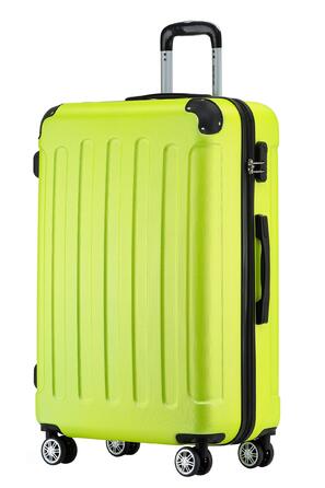 Чемодан Beibye Zwillingsrollen Hardcase XL 66см, зелений - міцний корпус, 14 кольорів