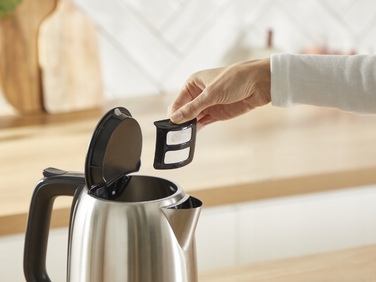 Електричний чайник Tefal KO5S0DE0, 2400 Вт, 1,7 л, сріблястий/сірий