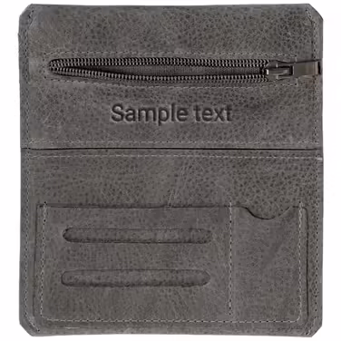 Simaru Personalized Leather Tobacco Pouch with Engraving for 30g Tobacco Bag, Genuine Leather Rolling Pouch incl. Filter Compartment and Sheets Holder (Dark Grey) (Dark Grey)
