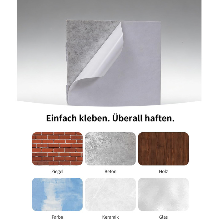 Акустичні панелі самоклеючі для звукоізоляції стін, 30x30x0.9 см, набір 8 шт, чорні — для студії звукозапису, геймерської кімнати та офісу