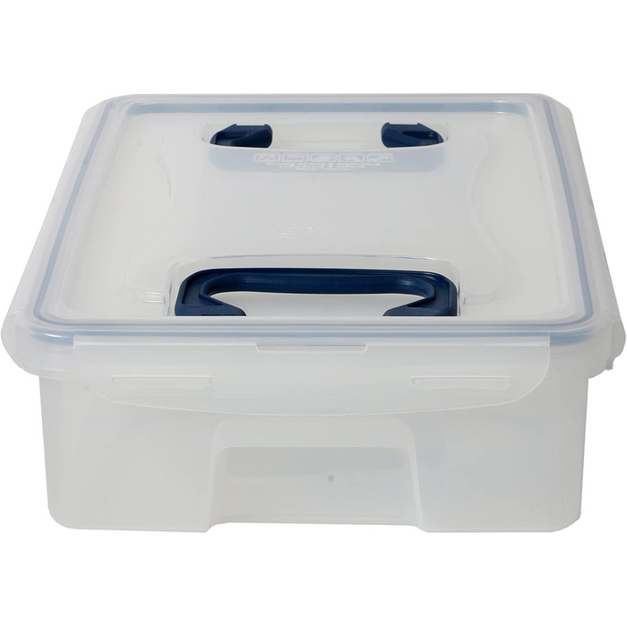 LocknLock PP CLASSIC Storage Box with Lid and Handles | 361 x 274 x 212 mm | 100% Airtight | Semi-Transparent Storage Container | Storage Container with Lid for Household Items (10 L)