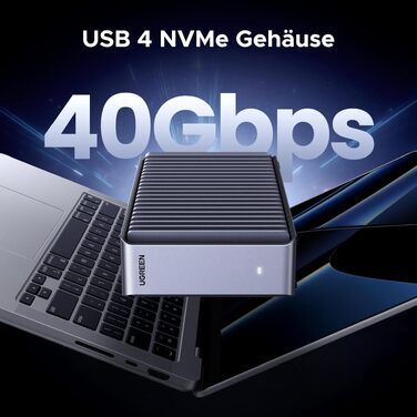 Зовнішній корпус для NVMe SSD UGREEN Thunderbolt 4, 40Gbps, швидкість до 3848МБ/с