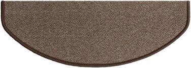 Сходинкові килимки ETM Original: набір 15 шт. у 20 кольорах та 20 моделях (напівкруглі, 23,5 x 65 см, бежевий)