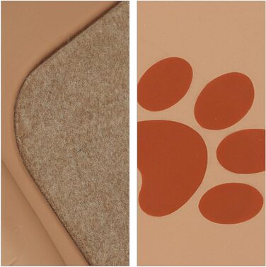 Relaxdays Dog Stairs, 4 Steps, for Small & Large Dogs, Bed & Couch, Car, Pet Stairs, HxBxT: 49 x 39 x 61 cm (beige)