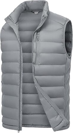 Чоловіча жилетка Rdruko з утеплювачем, світло-сіра, для активного відпочинку та туризму, 5 кишень (XXL)