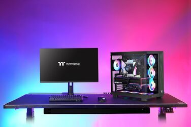 Корпус Thermaltake TG ARGB ATX Mid-Tower – View 380 XL, білий, з вентиляторами, USB-C, підтримка радіатора 360мм