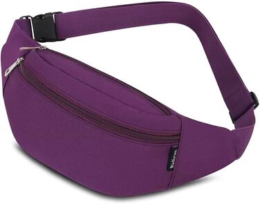 Гірчиця для жінок та чоловіків на пояс, сумочка на стегно, Doggy Bag, сумка для активного відпочинку, спортивна сумка для телефону, сумка через плече, кемпінг, фітнес, велосипед, гаманець, мішечок (фіолетовий)